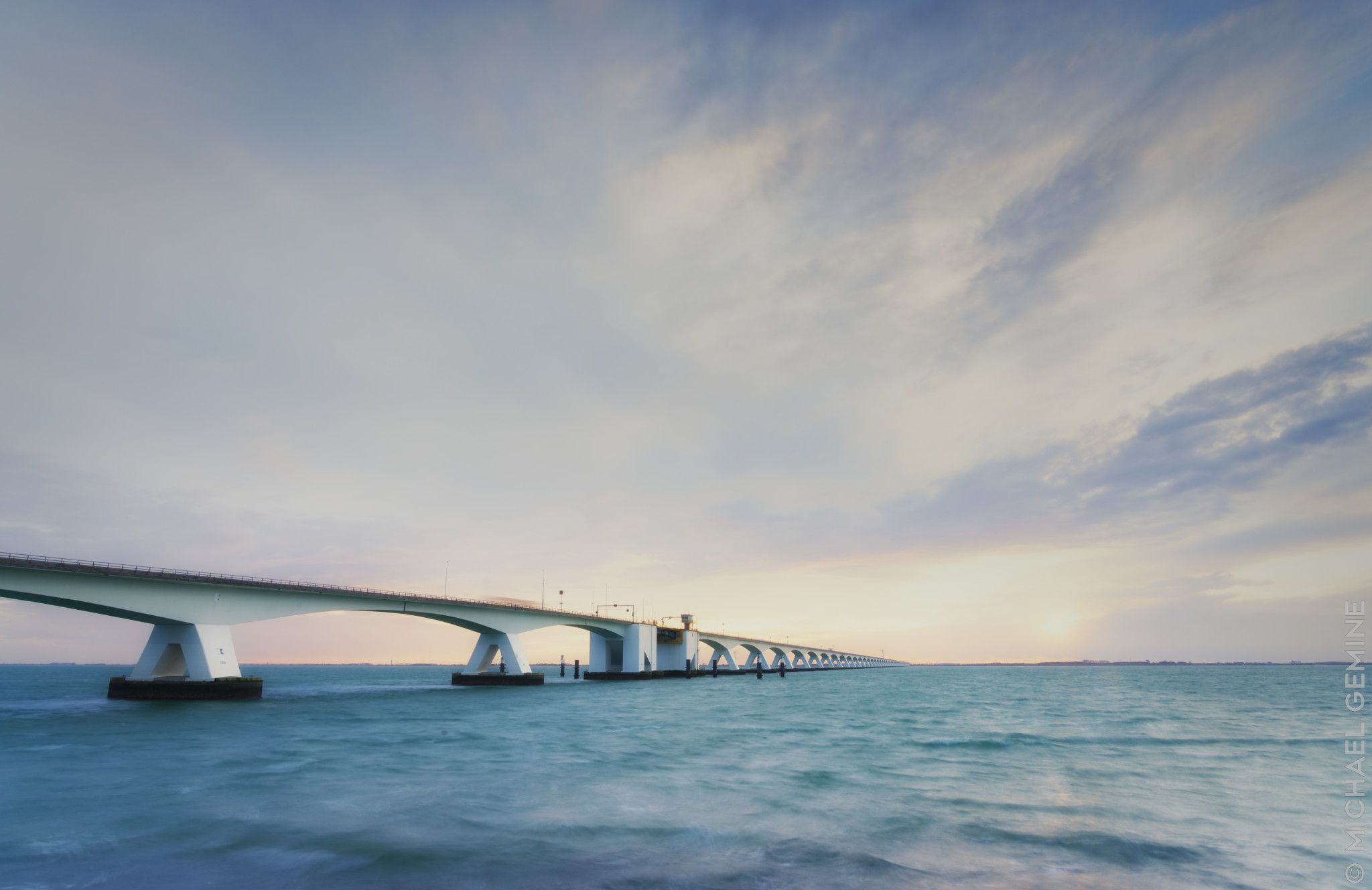 Zeeland Bridge Oosterschelde, Netherlands