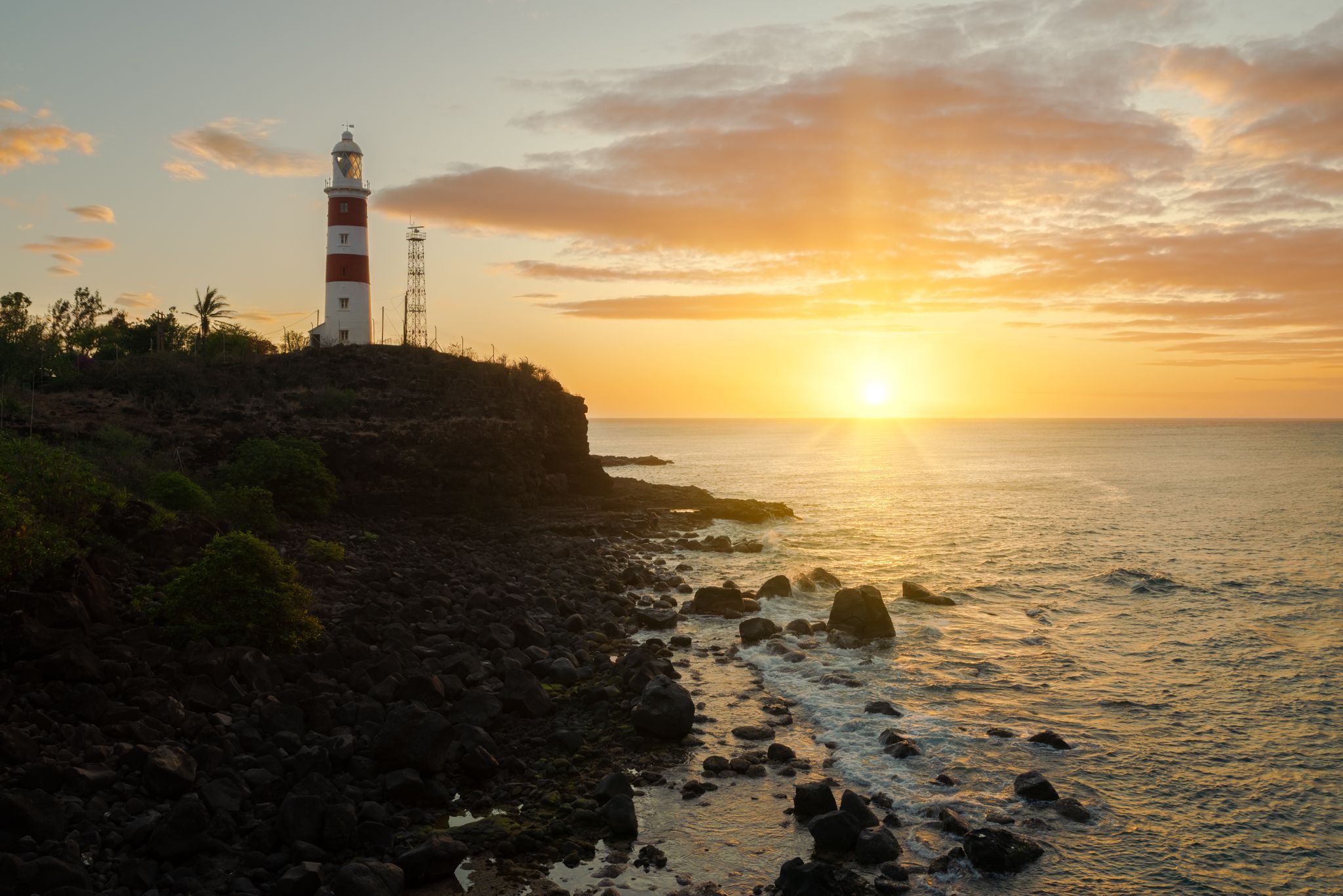 Albion lighthouse in Mauritius west coast, Mauritius