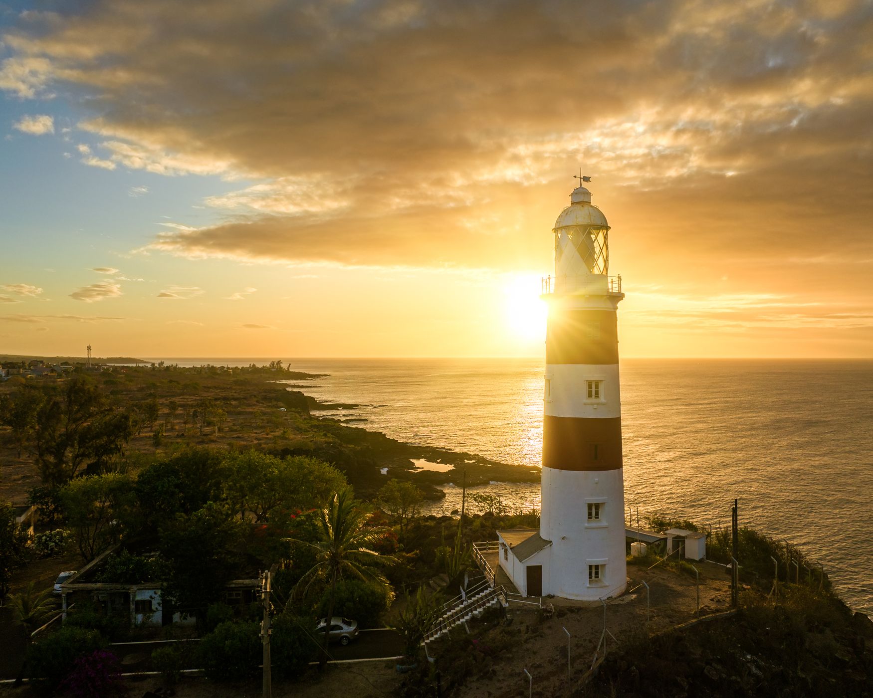 Albion lighthouse in Mauritius west coast, Mauritius
