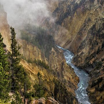 Brink of Yellowstone Falls, USA