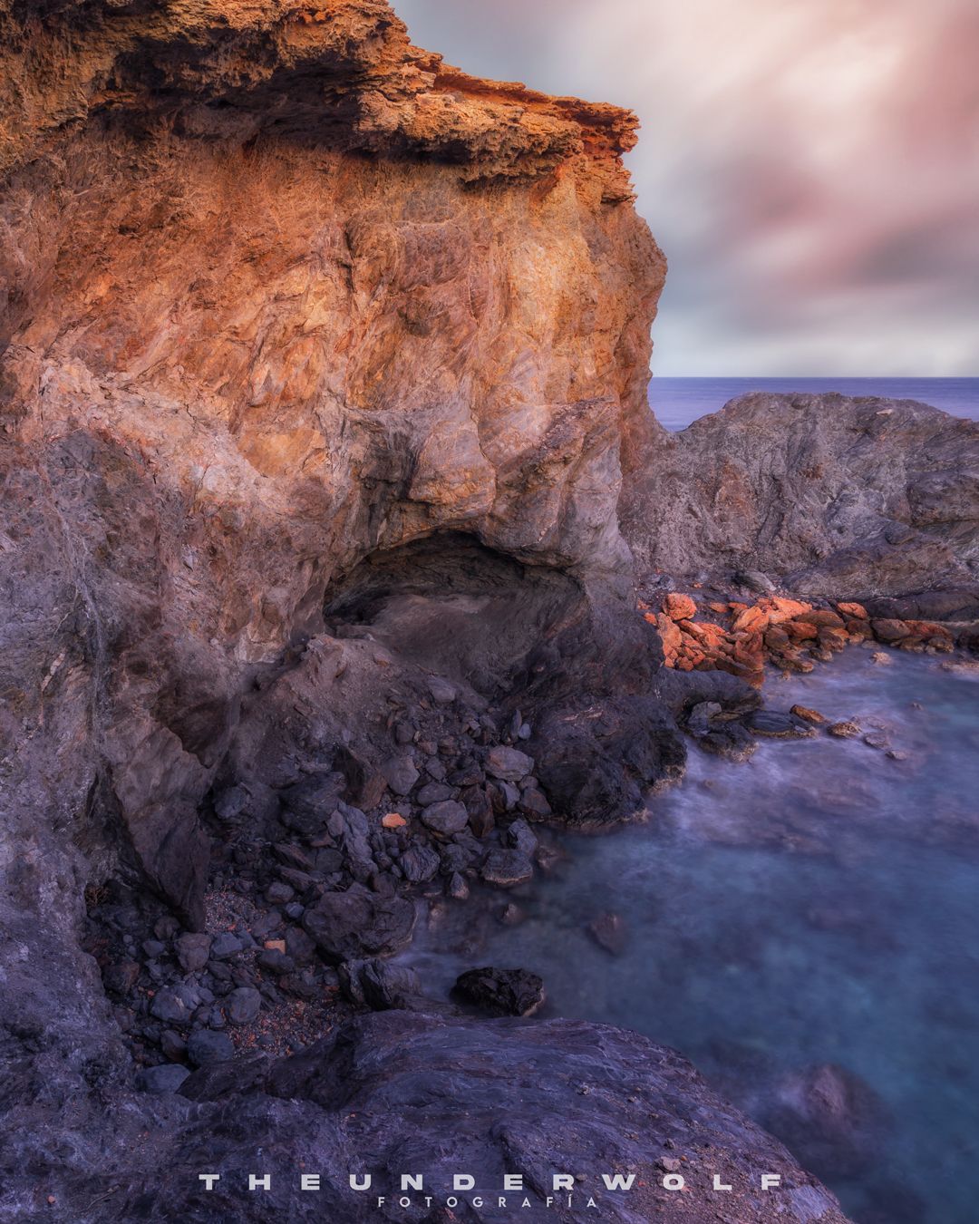 Cala Botella in Cabo de Palos, Murcia, Spain