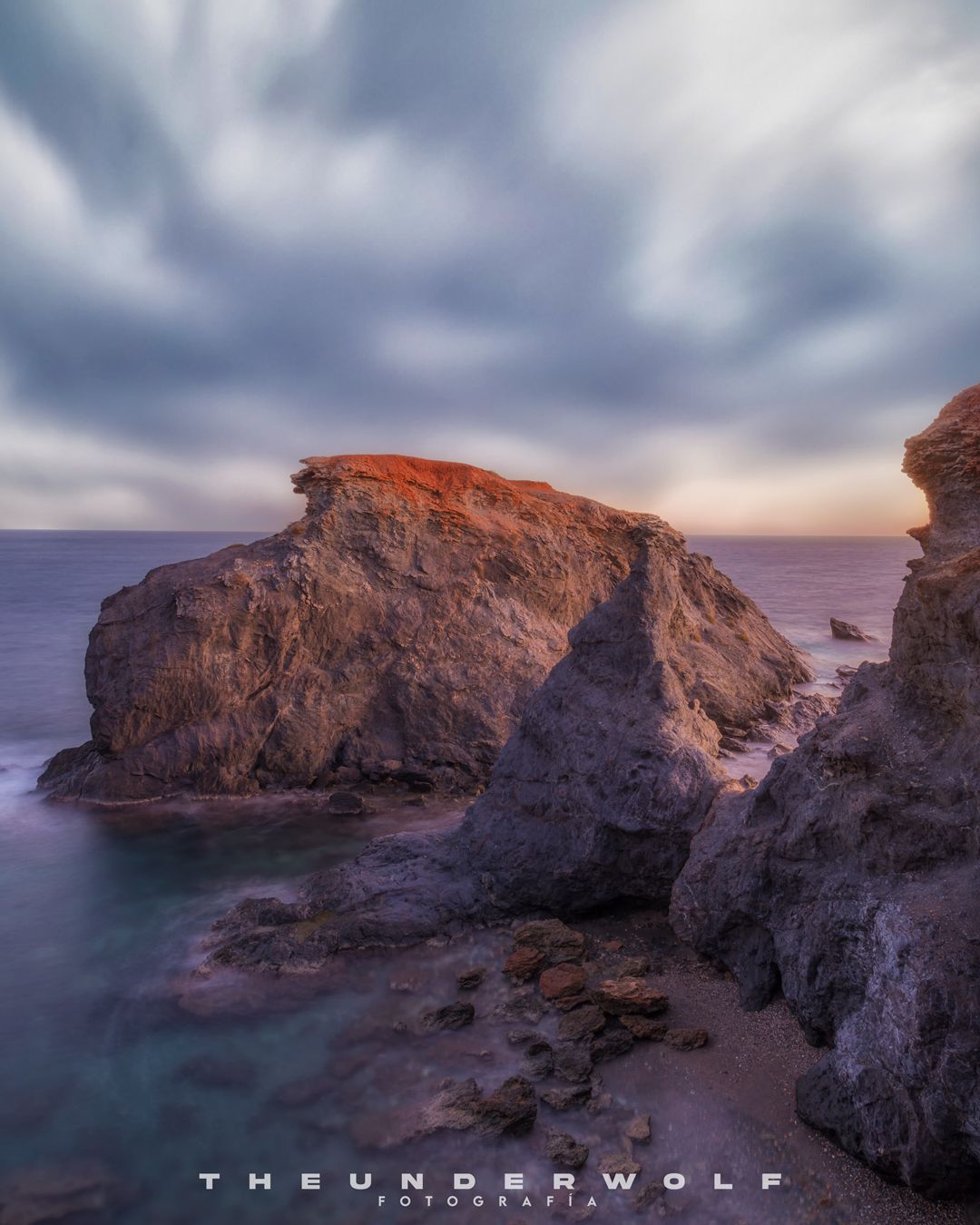 Cala Botella in Cabo de Palos, Murcia, Spain