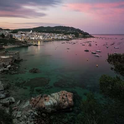 Calella de Palafrugell from Sant Roc Hotel, Spain