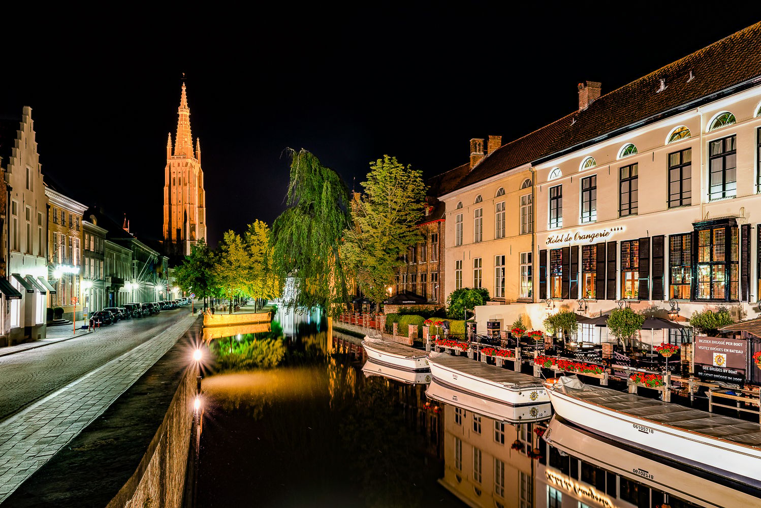 Typical view of Bruges, Belgium