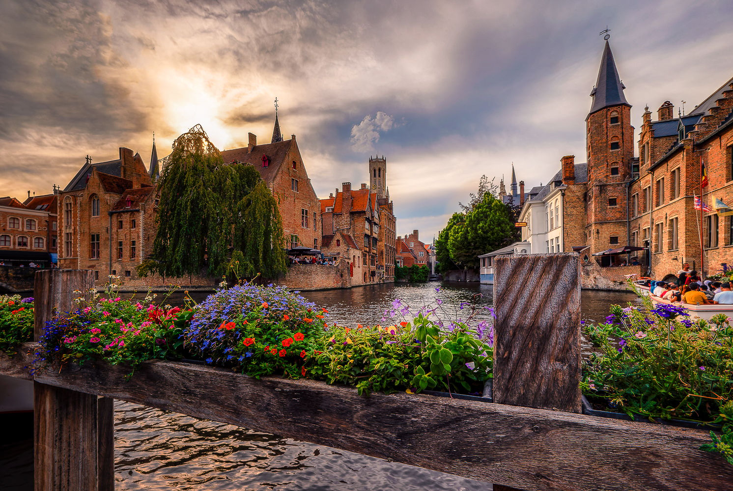 Typical view of Bruges, Belgium