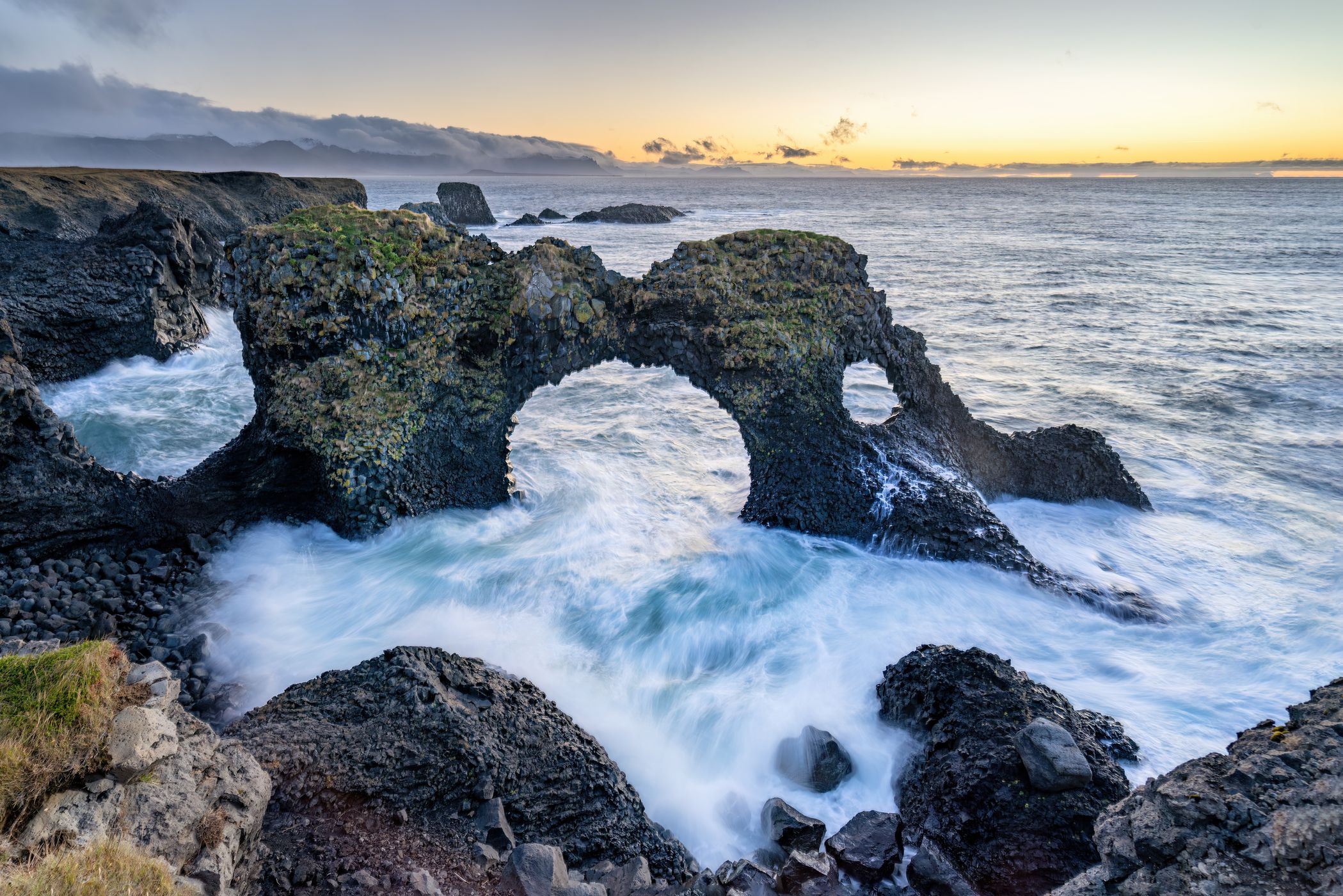 Gatklettur Stone Arch, Arnarstapi, Iceland