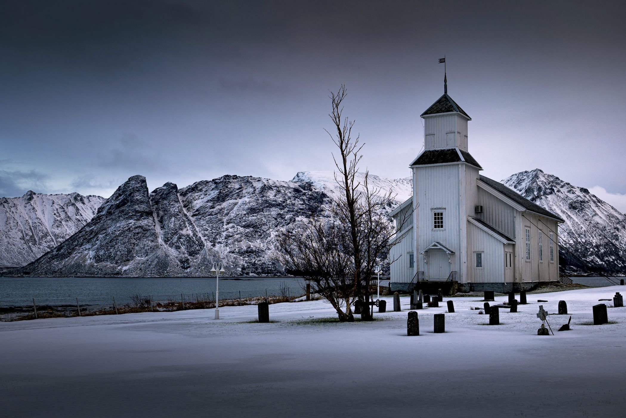 Gimsøy Church, Lofoten, Norway