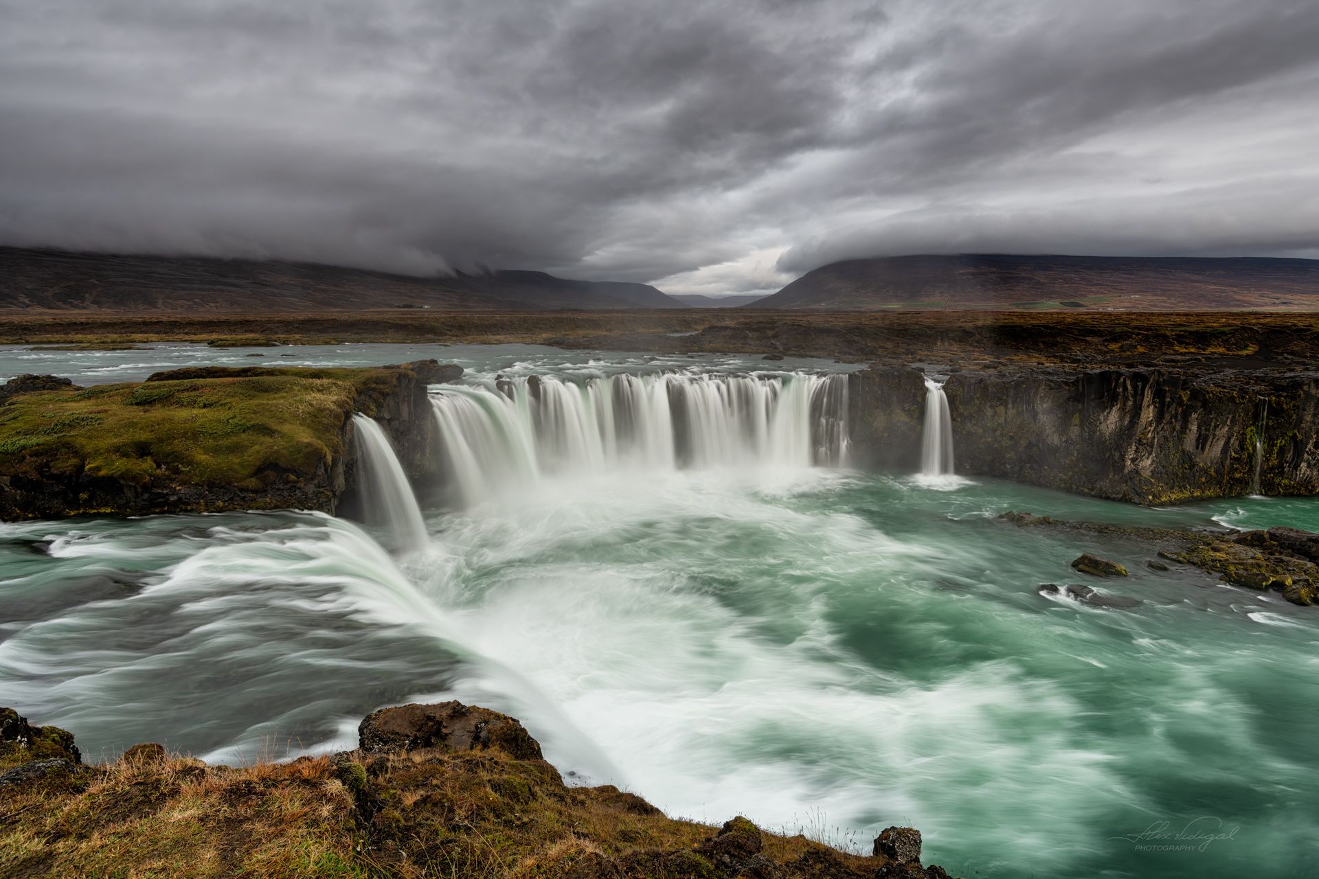 Goðafoss, South side view, Iceland