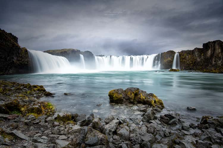Goðafoss, South side view