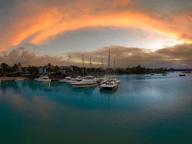 Grand bay in North mauritius.