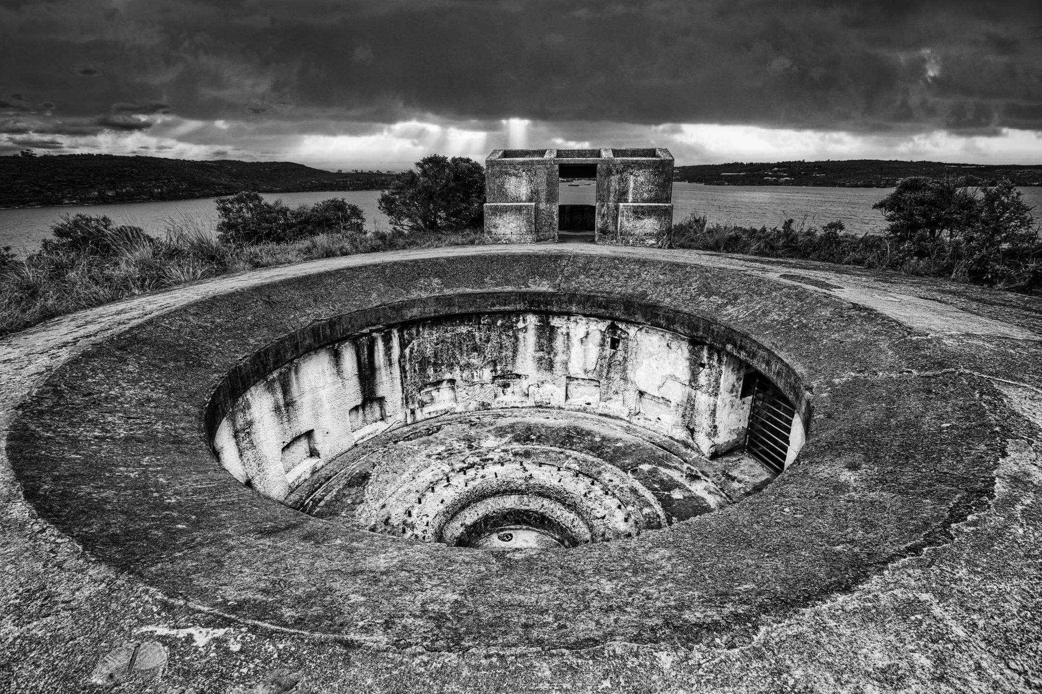 Gun impacement Middle Head, Sydney, NSW, Australia