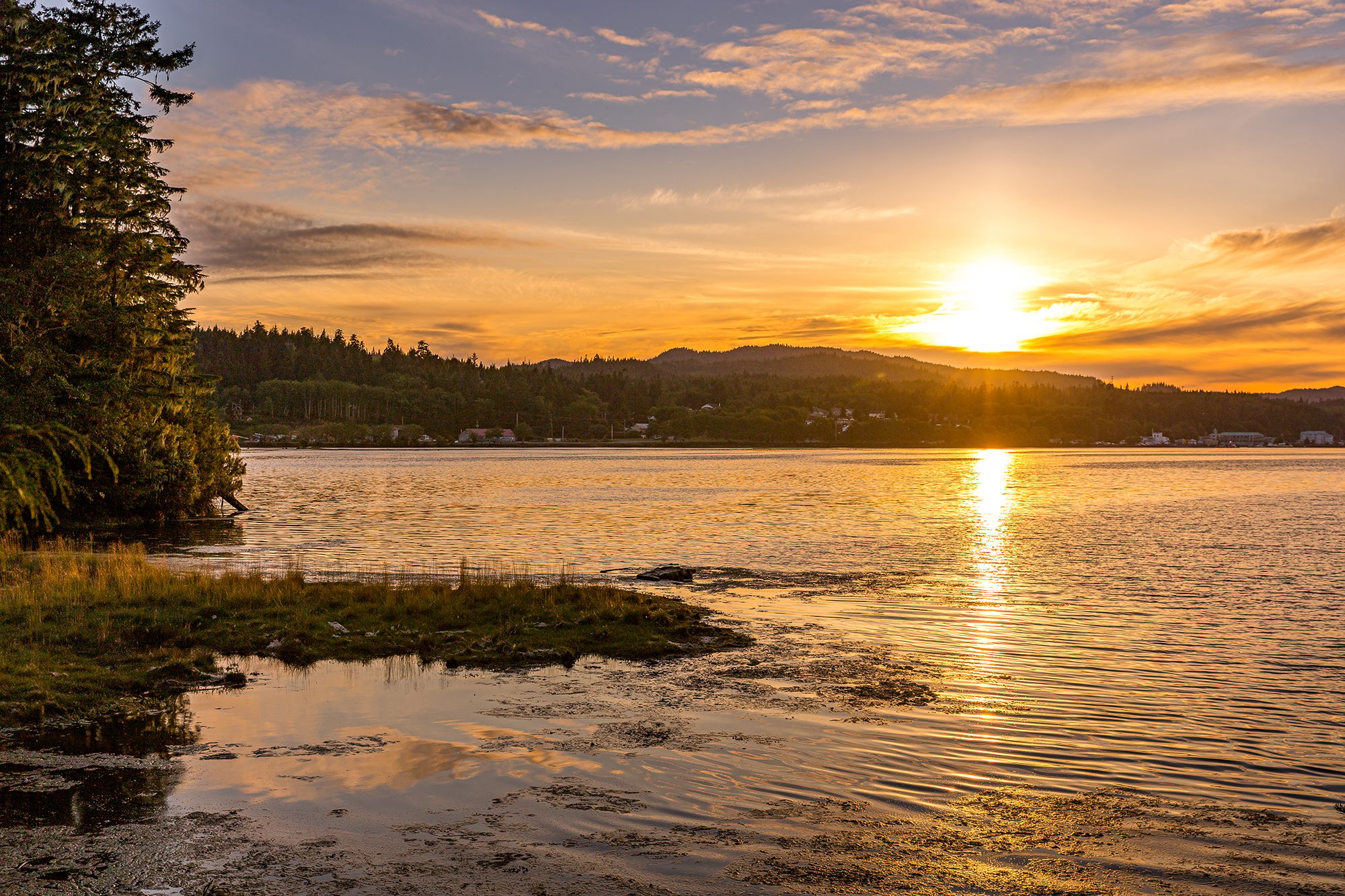 Hardy Bay near sunset, Port Hardy, Canada