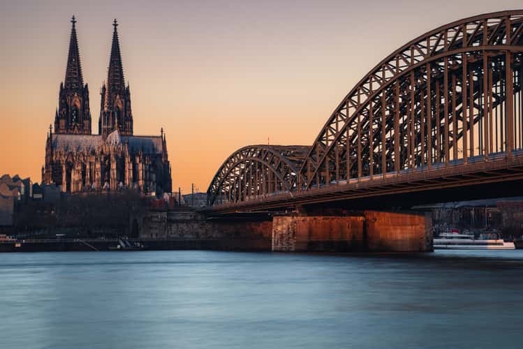 Hohenzollern Bridge with Cologne Cathedral, Cologne