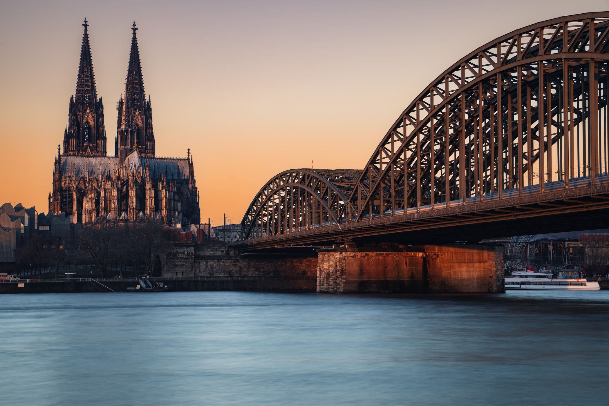 Hohenzollern Bridge with Cologne Cathedral, Cologne, Germany