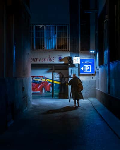 Hotel Mayorazgo parking entrance, Madrid