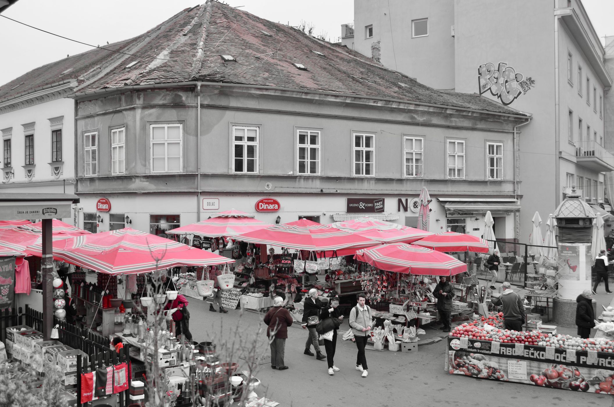 Market Dolac, Croatia