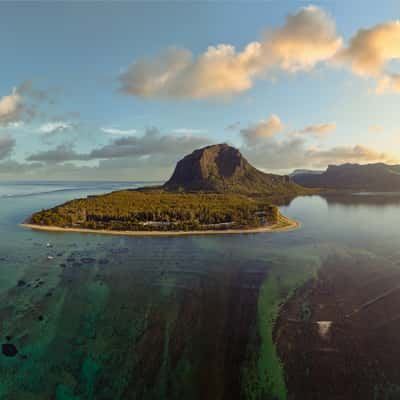 Le Morne Undewater waterfall, Mauritius