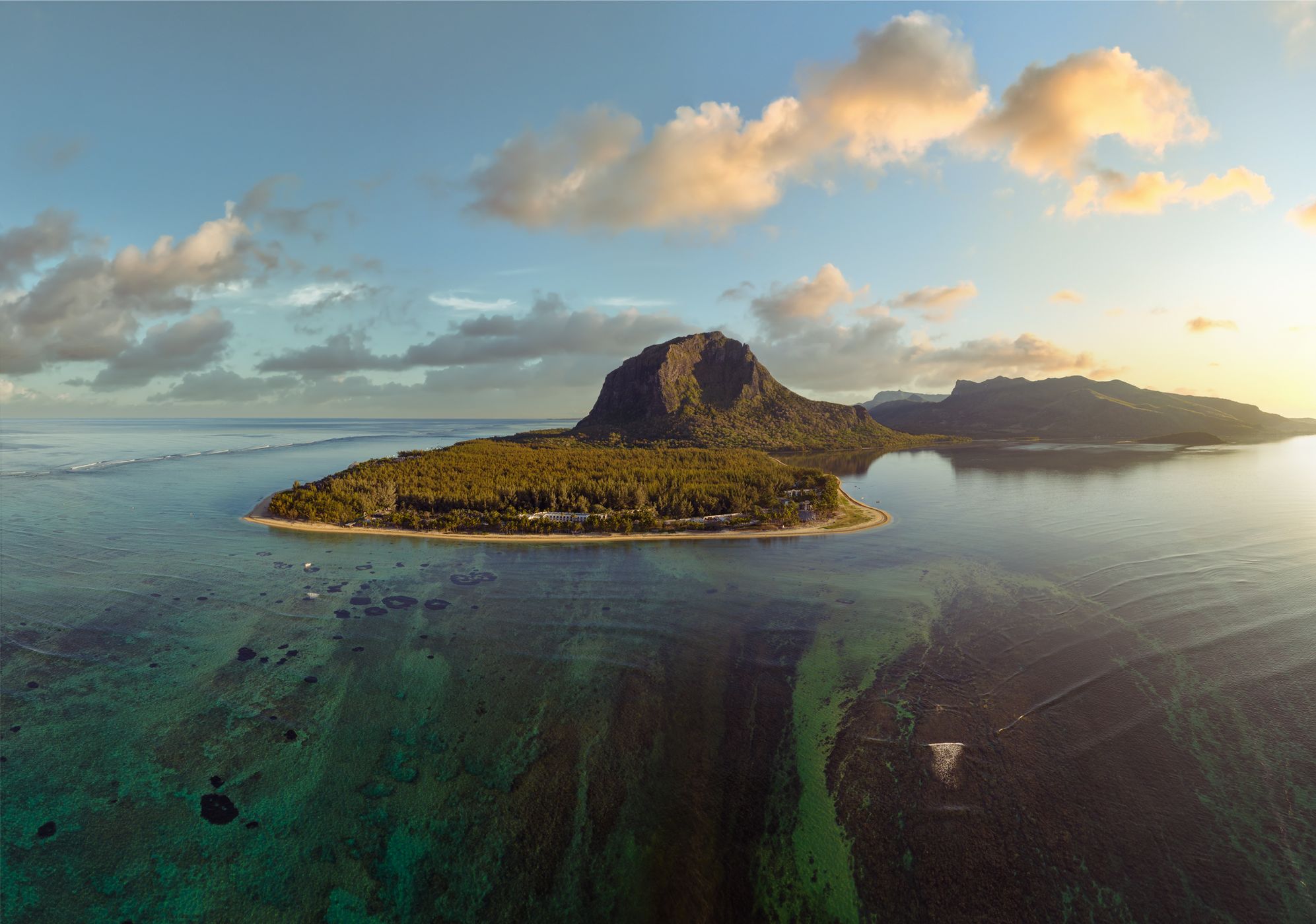 Le Morne Undewater waterfall, Mauritius