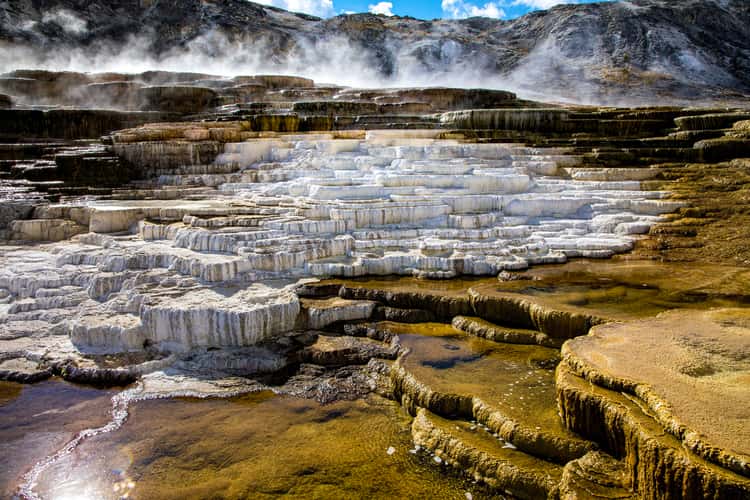 Minerva Terrace at Mammoth Hot Springs