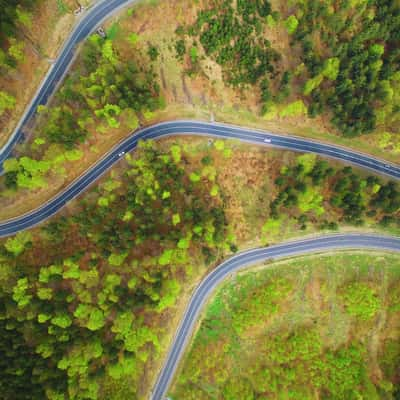 Mountain Road in Czech Republic, Czech Republic