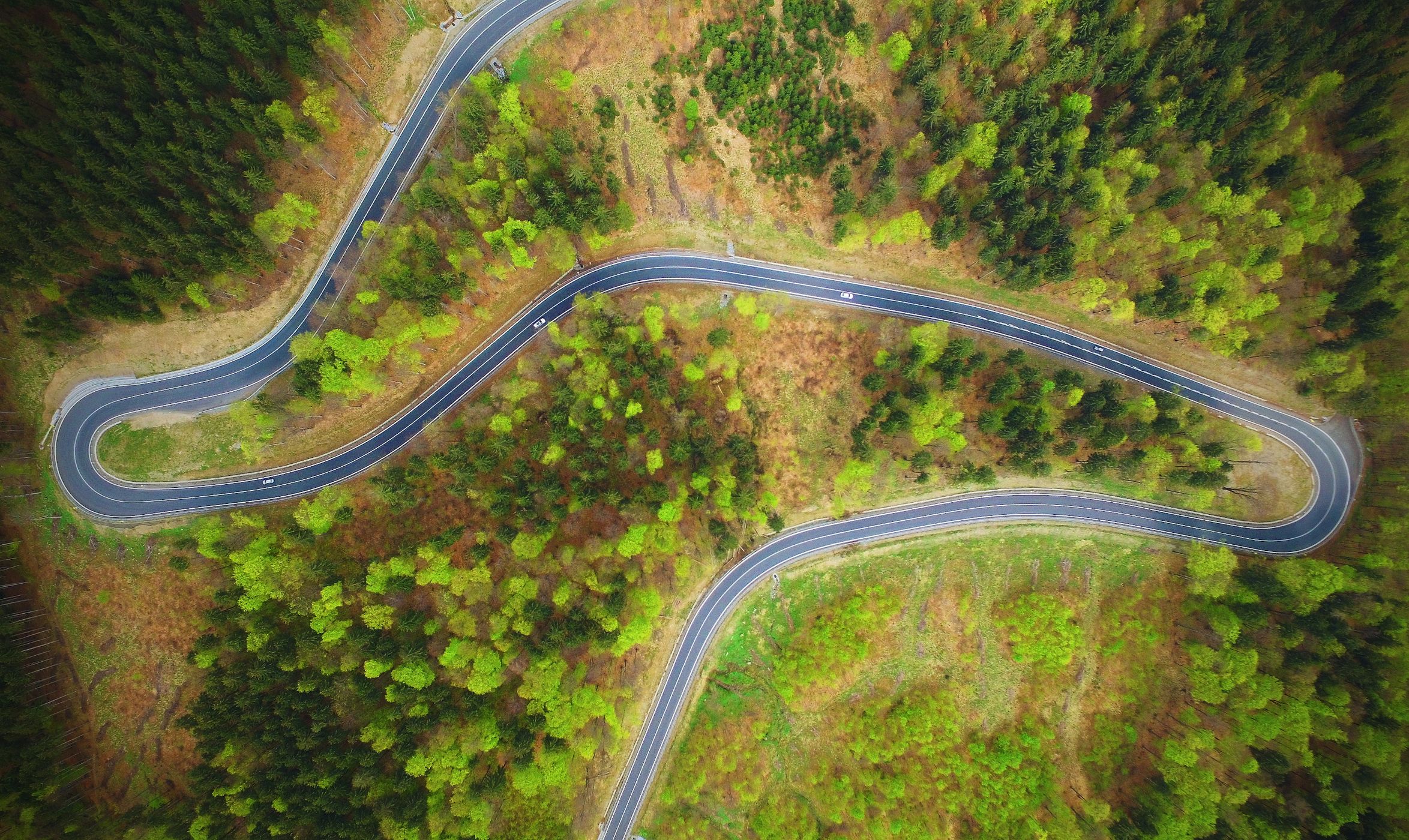 Mountain Road in Czech Republic, Czech Republic