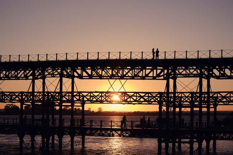 Muelle de mineral de la compañía Riotinto