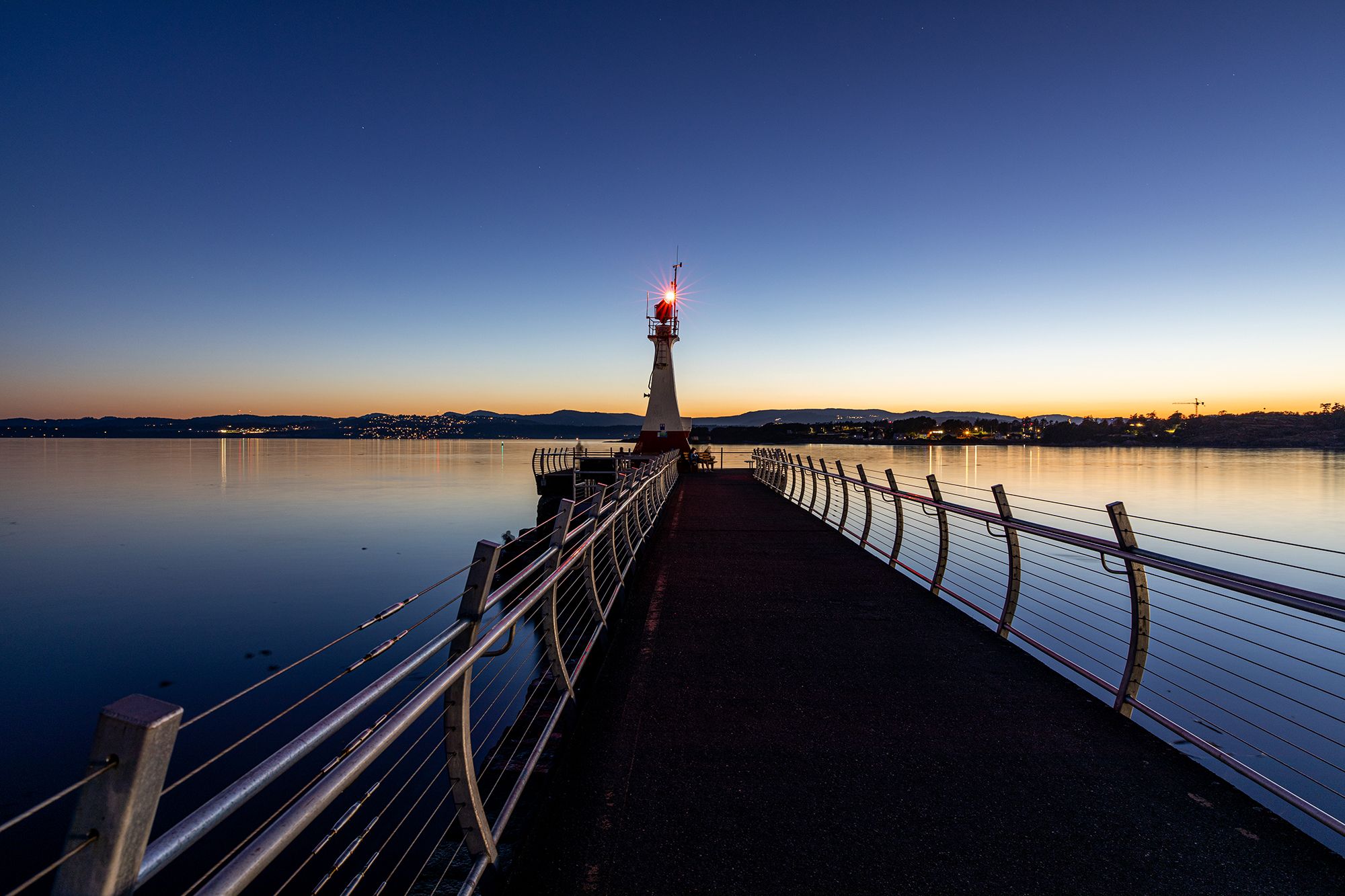 Ogden Point Breakwater at sunset, Canada