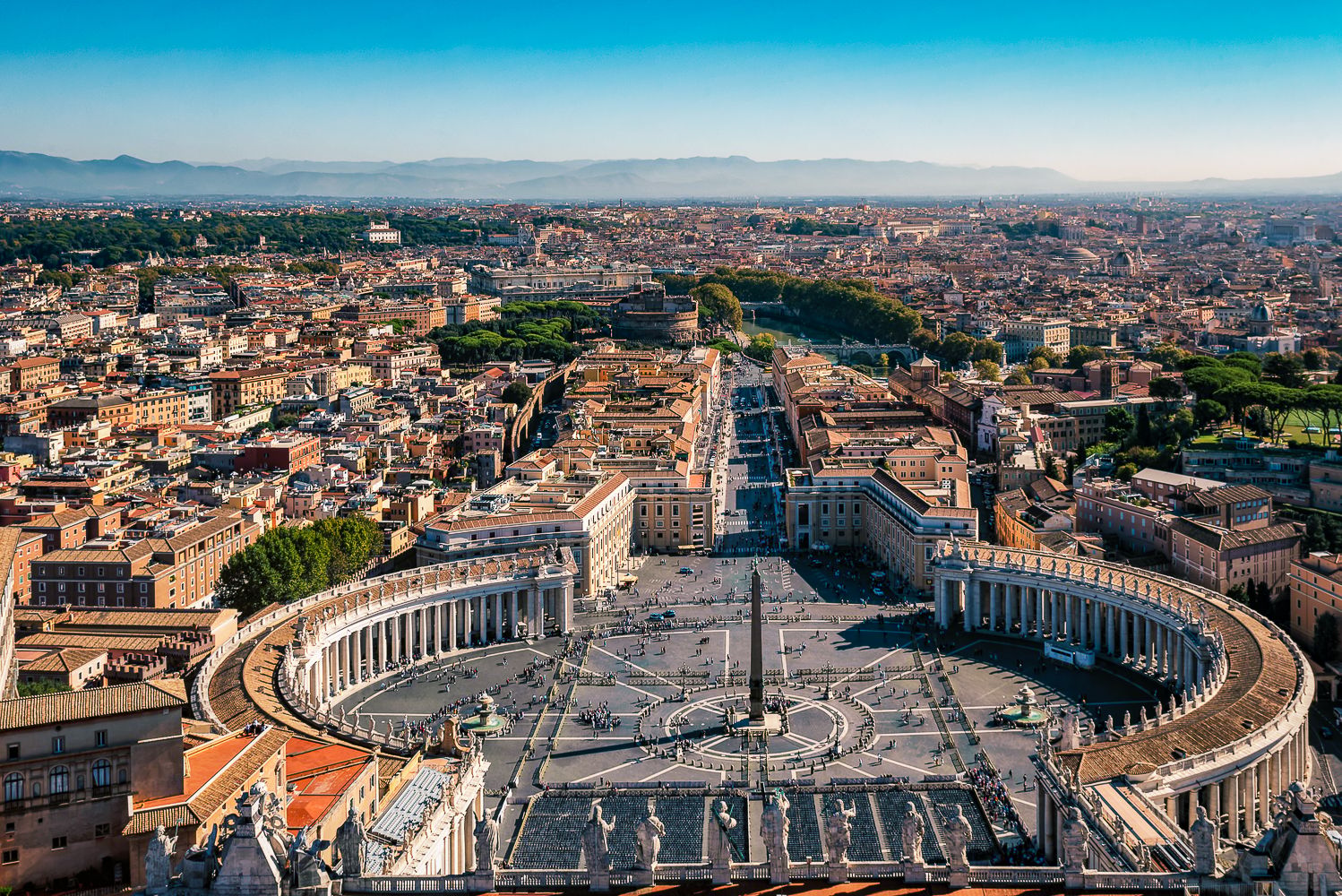 Panorama of Rome from St. Peter's Basilica, Vatican City State