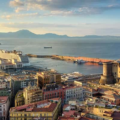 Porto di Napoli and Maschio Angioino, Italy