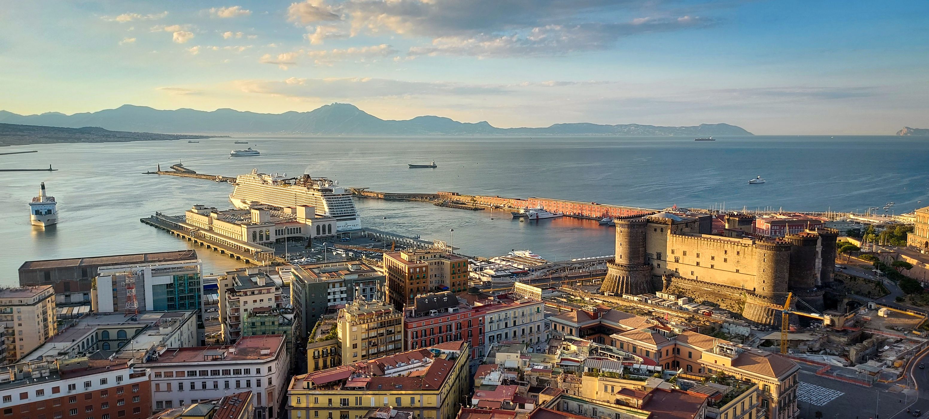 Porto di Napoli and Maschio Angioino, Italy