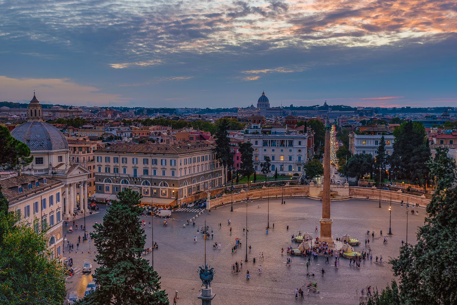 Rome from Terazza del Pincio (Villa Borghese Park), Italy