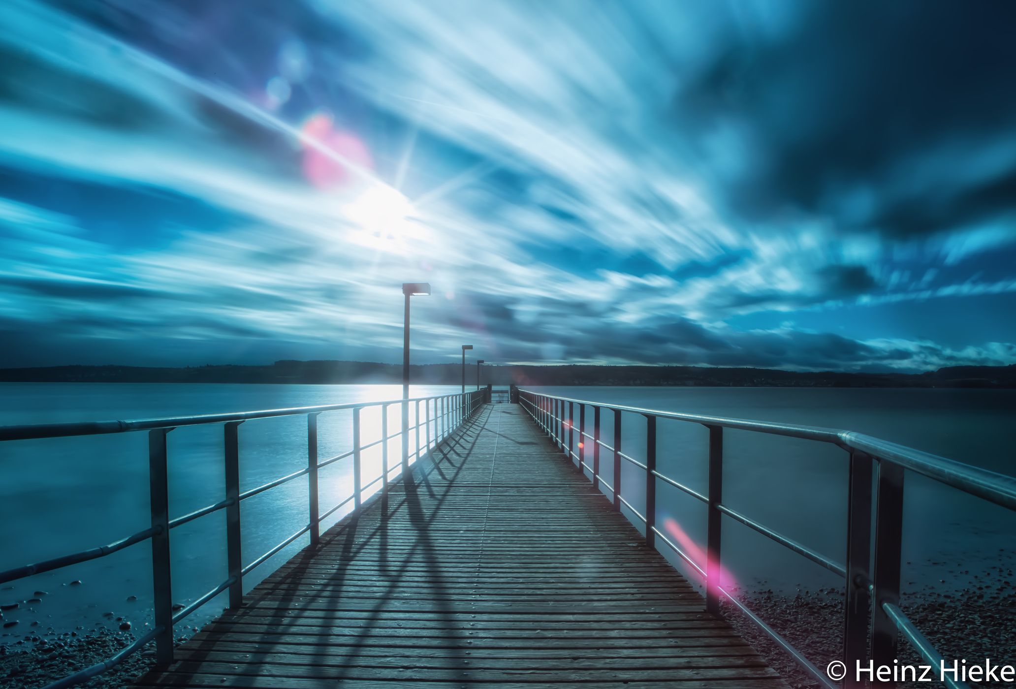 Jetty Nußdorf at Überlingen, Lake Constance, Germany