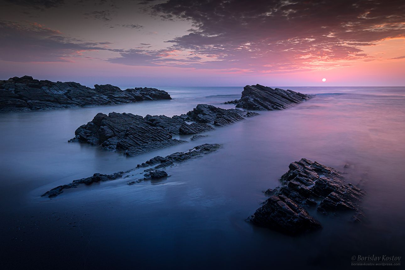 Sunrise at Silistar Beach, Bulgaria