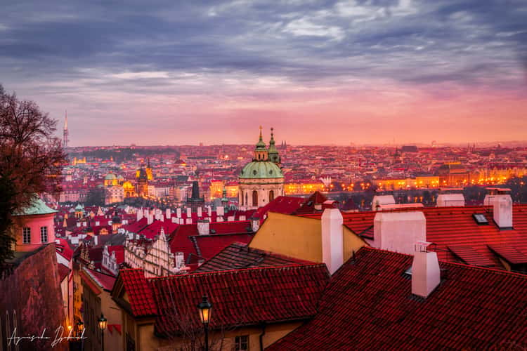 Sunset in Prague