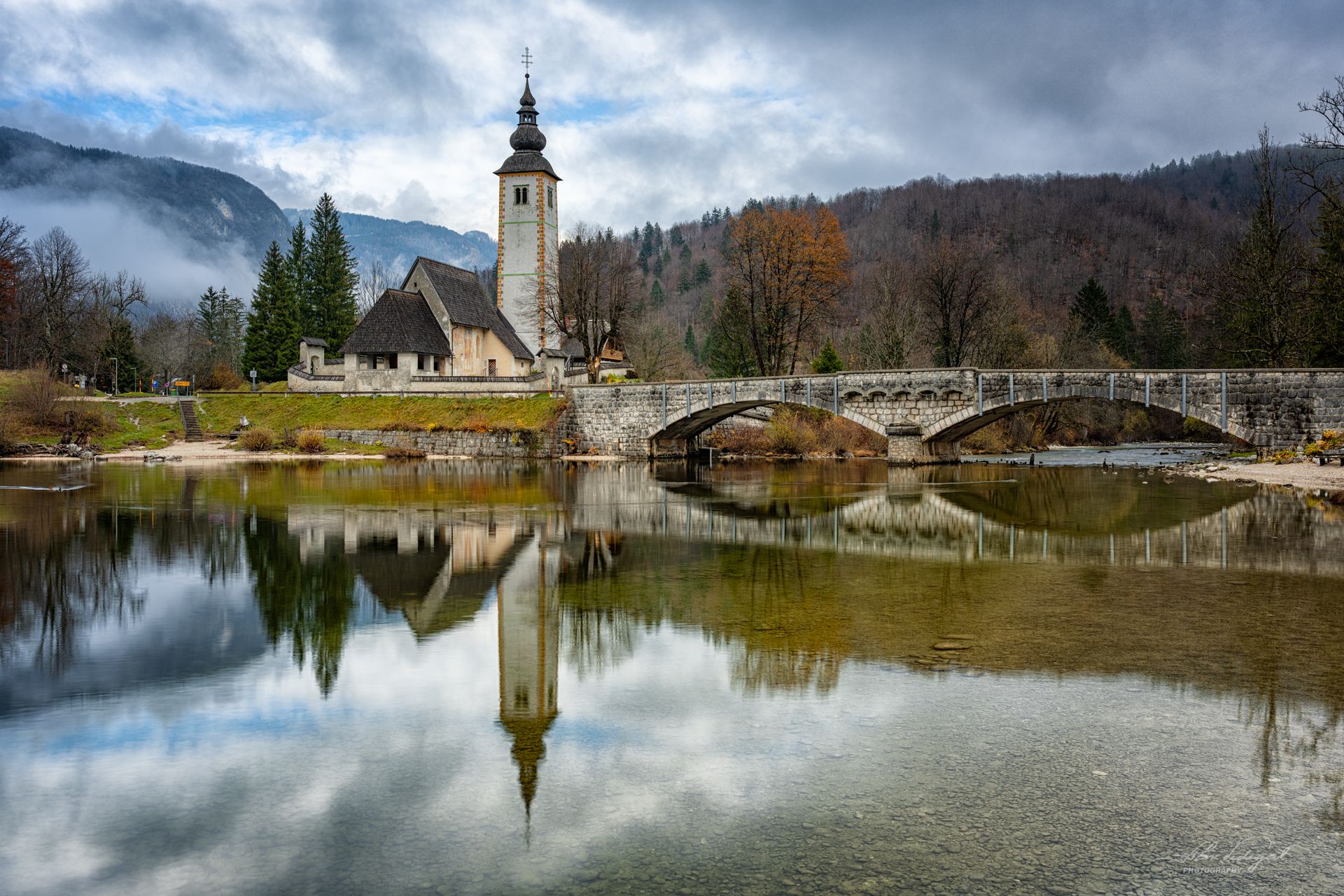 The church of Bohinj, Slovenia