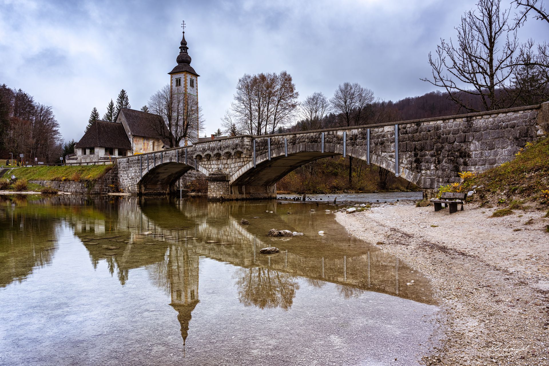 The church of Bohinj, Slovenia