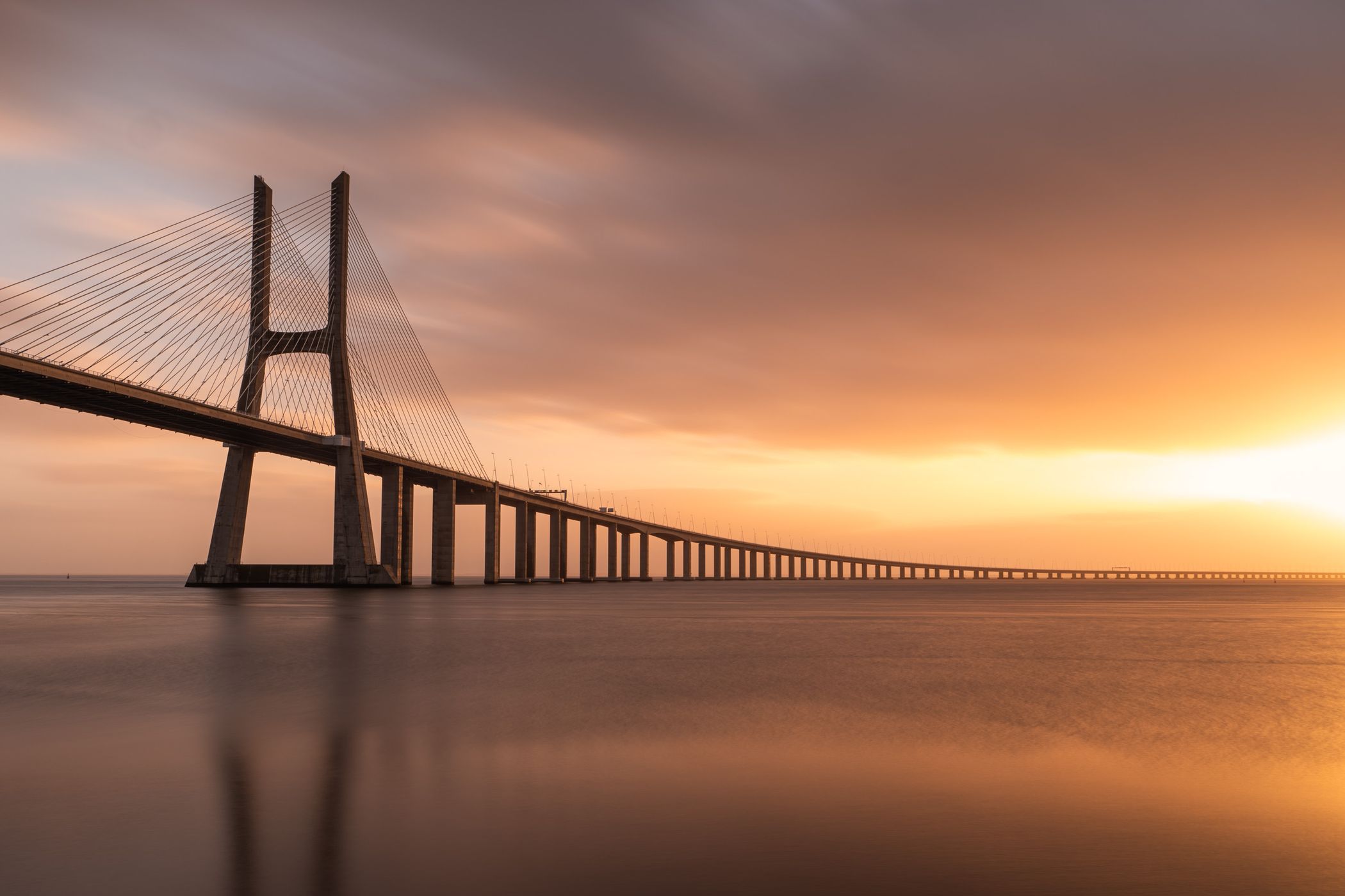 Vasco da Gama Bridge, Lisbon, Portugal