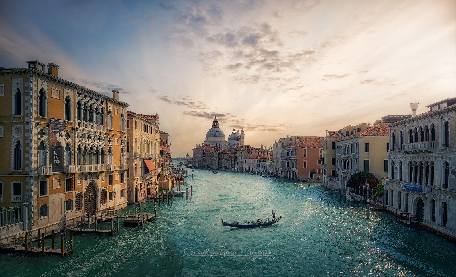 View from Ponte dell'Accademia, Venice, Italy