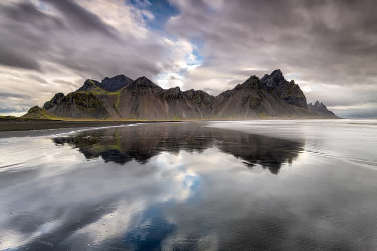 Vestrahorn from the beach, Stokkness