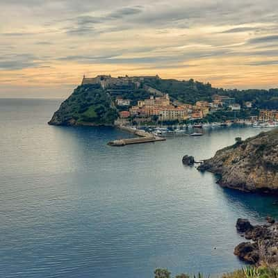 View of Porto Ercole, Italy