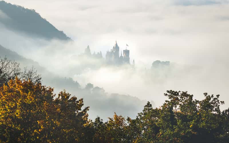 View to Drachenfels from Petersberg