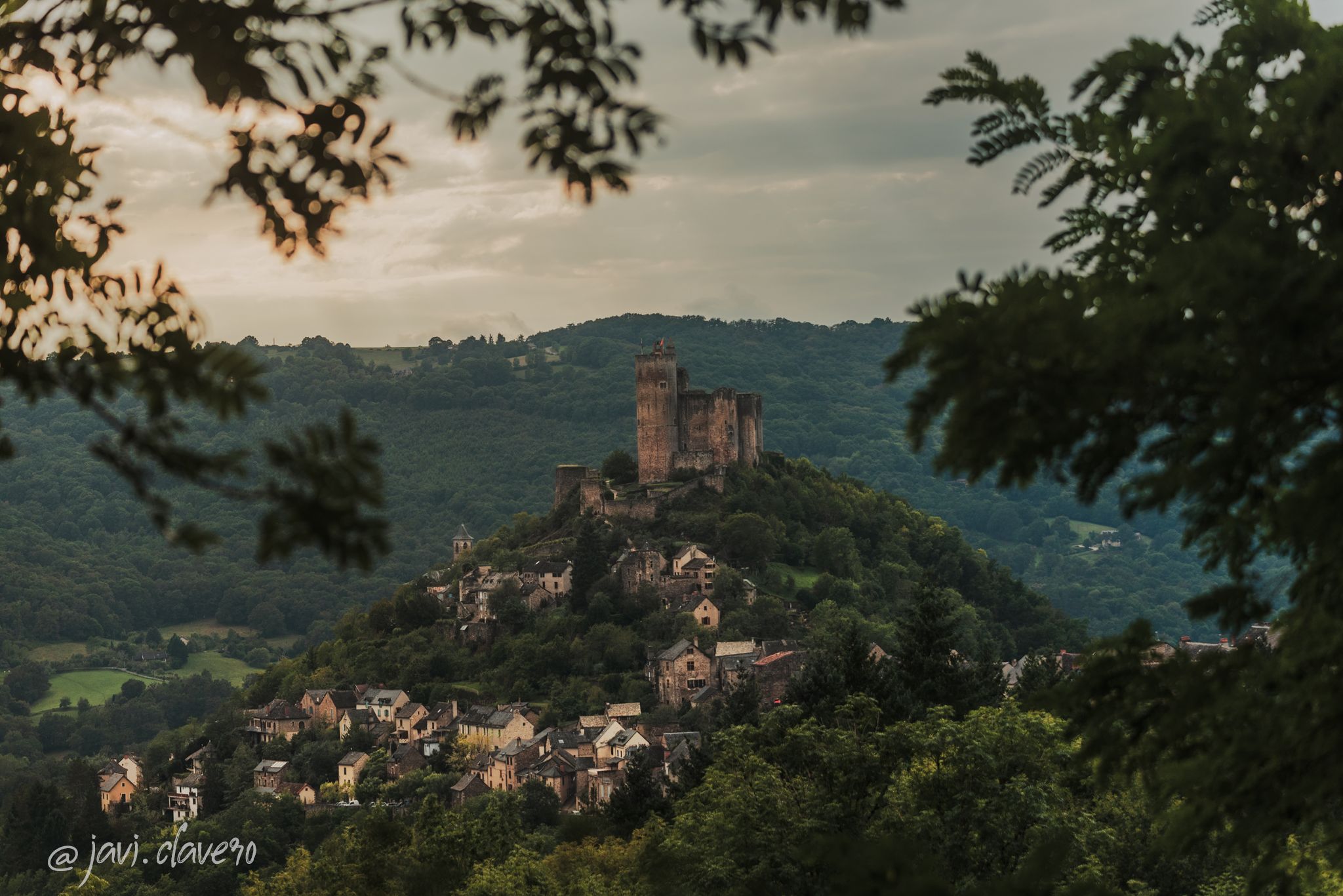 View to Najac, France