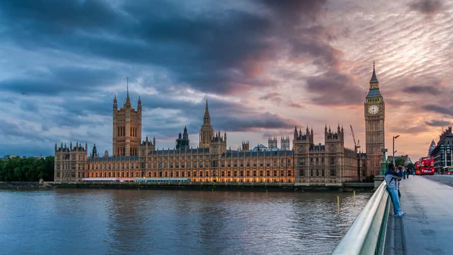 Big Ben from Westminster Bridge, London