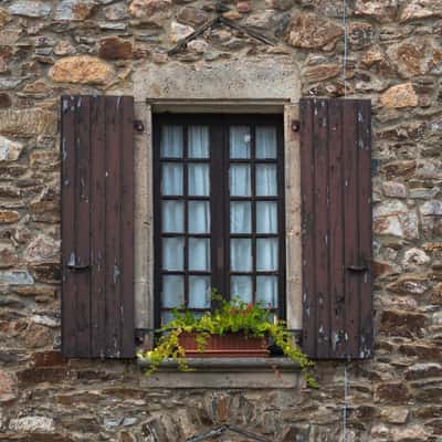 Window in Najac, France