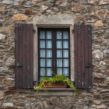 Window in Najac, France