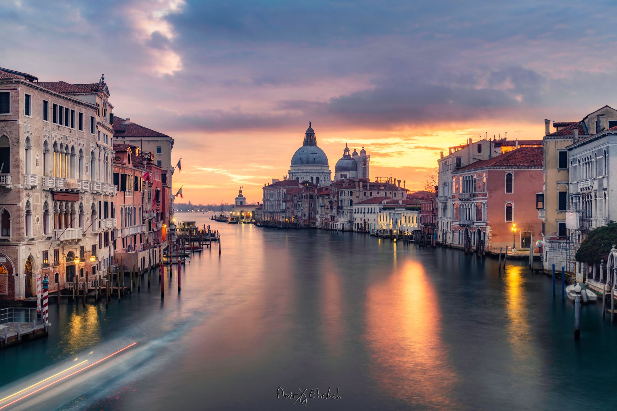 View from Ponte dell'Accademia, Venice, Italy