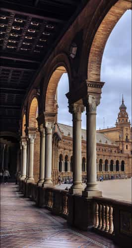 Arches in the Plaza de España, Seville