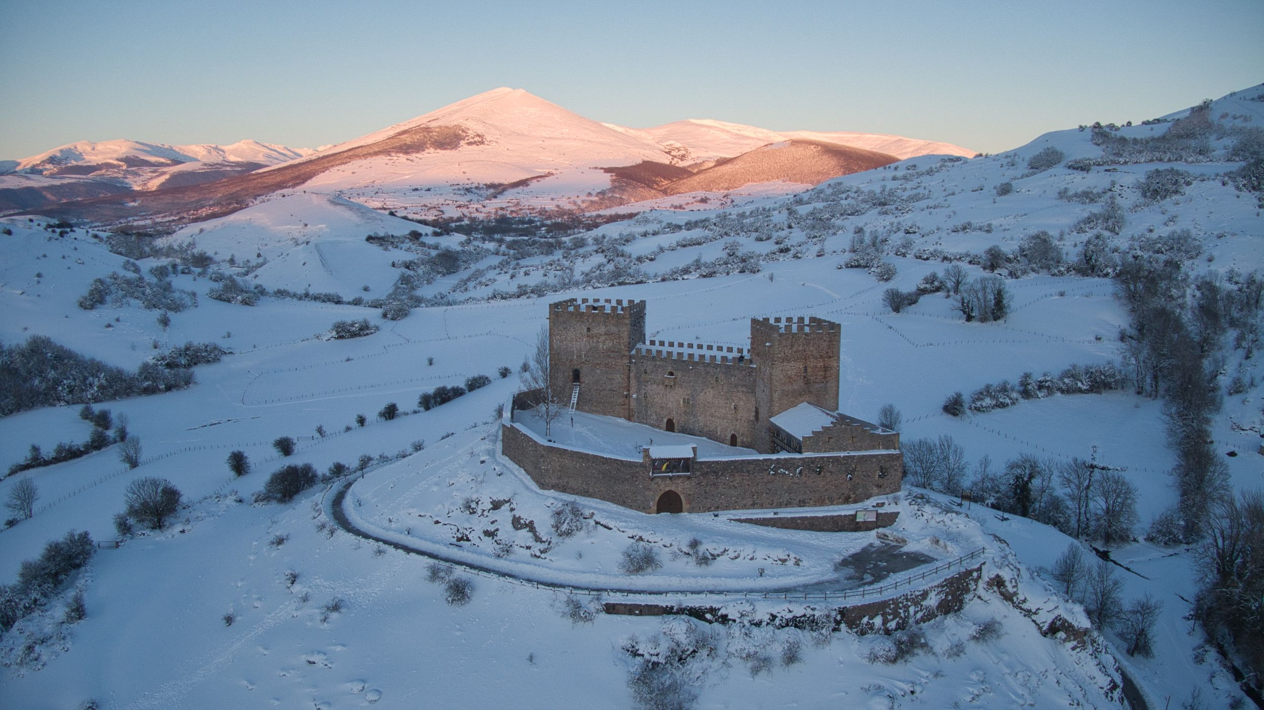 Argüeso Castle in Cantabria, Spain