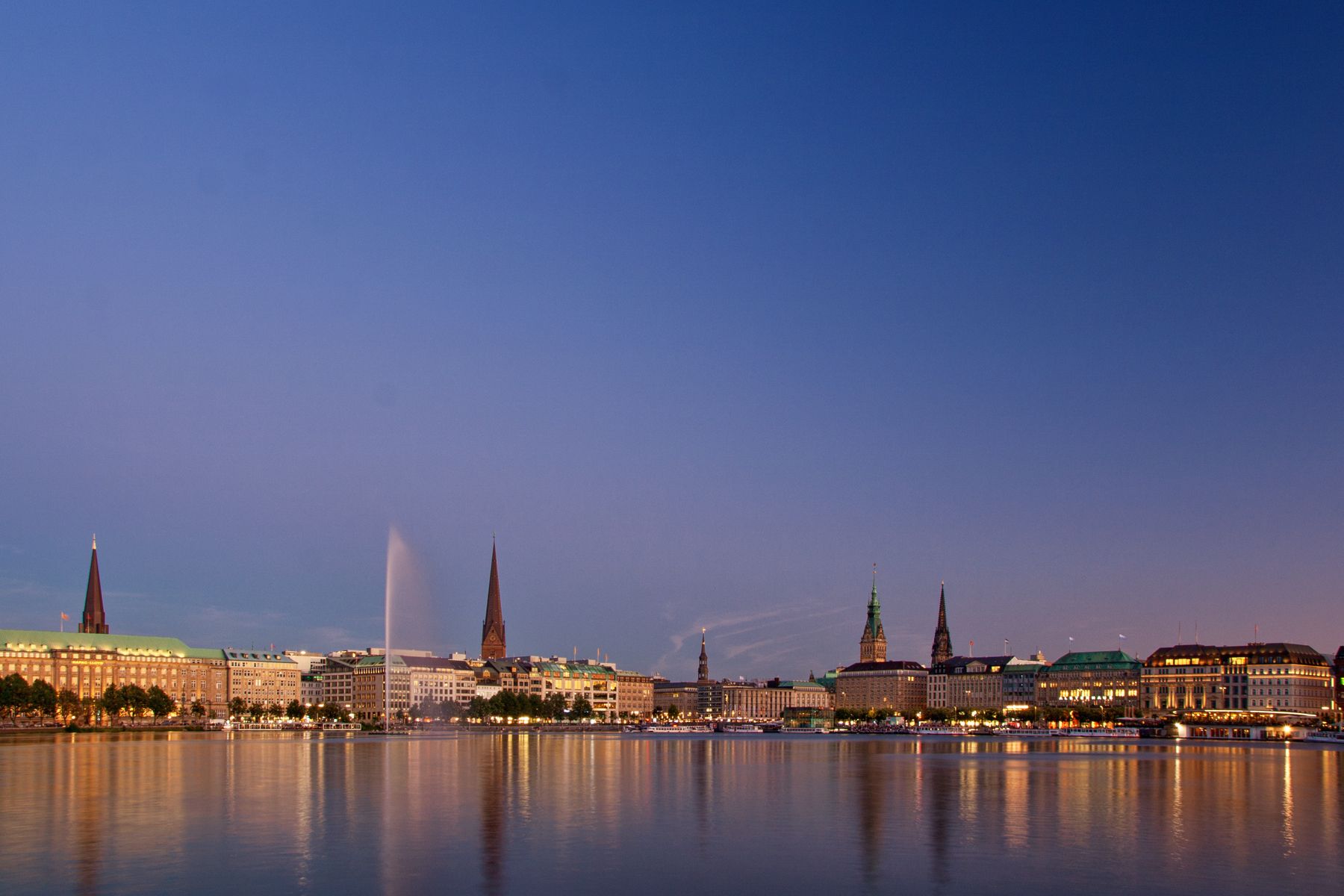 Binnenalster-View, Hamburg, Germany