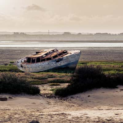 Boats at Punta del Boquerón, Spain